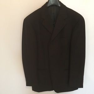 Pal zileri pull 40r mens sport jacket 3 button no vents Italy brown wool jacket